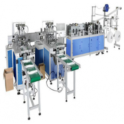 fully automatic flat face mask making machine one drag two type