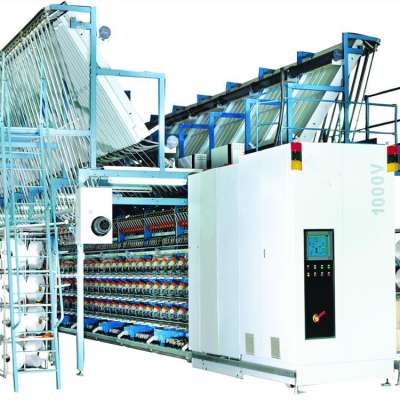 High speed electronic controlled draw texturing machine